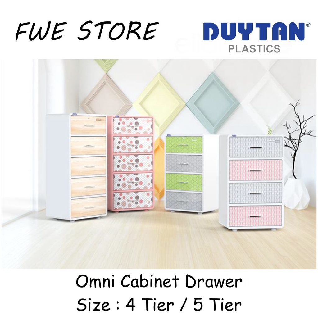 DUYTAN ลิ้นชักพลาสติก Omni / ตู้พลาสติก / ตู้เก็บของ (4 ชั้น / 5 ชั้น)