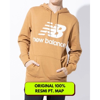 เสื้อกันหนาว มีฮู้ด ลาย New Balance Essentials Mustard Original