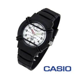 Casio Standard นาฬิกาข้อมือสายเรซิ่น หน้าปัดขาว รุ่น HDA-600B-7B