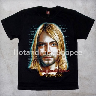 เสื้อวงสีดำ KURT COBAIN TDM 1035 Hotandrock