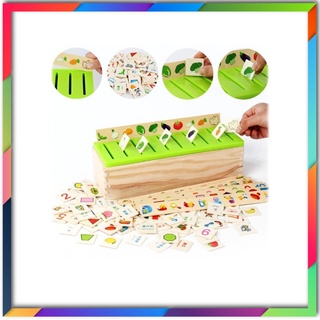 กล่องคำศัพท์ กล่องภาพ ฝึกทักษะ ภาษาอังกฤษ ภาษาจีน ของเล่นไม้ ของเล่นเสริมพัฒนาการ ของเล่นเด็ก ของเล่น