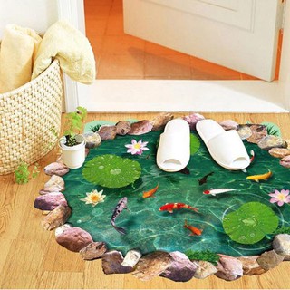 สติกเกอร์ติดผนัง 3D PVC Art Wall Sticker Floor Home Decor Decoration Living Room