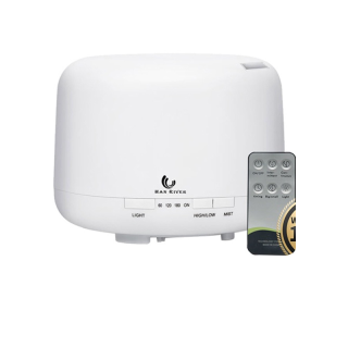โปรโมชั่น : HAN RIVER เครื่องทำความชื้นแบบอโรม่า มีไฟ LED ความจุ 500 มล ควมคุมด้วยรีโมทคอนโทรล