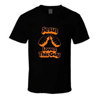 เสื้อยืด พิมพ์ลายกราฟิก Jesus Loves This Guy สุดเท่ ราคาถูก สําหรับผู้ชาย