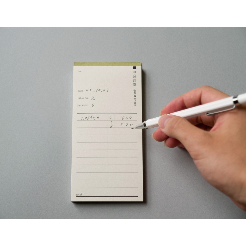 [SAMPLE] CLASSIC Guest Check Pad (5 แผ่น) Art Journal Papers