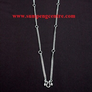 สร้อยแบนสแตนเลส เบอร์ 19-28 นิ้ว 7 องค์ Flat stainless necklaces no: 19-28 inches 7 rings