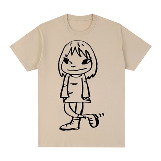 เสื้อยืดแขนสั้น ทรงหลวม ลายการ์ตูน yoshitomo nara yoshitomo nara แฟชั่นฤดูใบไม้ผลิ และฤดูร้อน สําหรับผู้ชาย และผู้หญิง