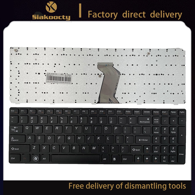 Siakoocty สําหรับ Lenovo G570 Z560 Z560A Z560G Z565 G575 G770 G560 G560A G565 G560L Us แป้นพิมพ์ภาษา