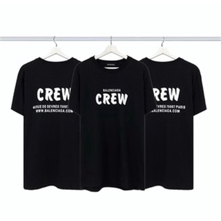 [S-5XL] เสื้อยืดแขนสั้น ผ้าฝ้าย พิมพ์ลาย BALE&amp;A CREW พลัสไซซ์ สําหรับผู้ชาย และผู้หญิง