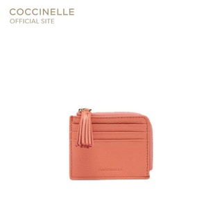 COCCINELLE  TASSEL Document Holder 128901 GERANIUM กระเป๋าใส่การ์ด