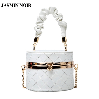 Jasmin Noir กระเป๋าถือกระเป๋าสะพายไหล่สําหรับสตรีขนาดเล็กมีสายโซ่คล้อง Tote