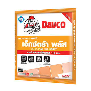 ราคาพิเศษ!! กาวยาแนว DAVCO รุ่น Extra3+ ขนาด 1 กก. ฟ้าใส Adhesives &amp; Tapes