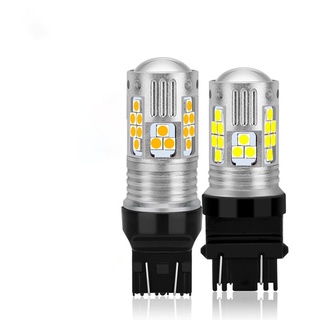 Nlpearl 2X 3157 Led T25 3156 P27w 3030SMD T20 ไฟ Led 7443 W21/5W 7440 WY21W ไฟเบรคไฟสัญญาณสําหรับติดรถยนต์ 12-24V