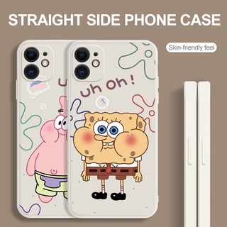 เคสโทรศัพท์มือถือ ลายการ์ตูน SpongeBob Patrick สําหรับ Xiaomi Mi 11 Lite Pro Ultra Mi 9 10 10T POCO F3 X3 NFC M3 M4 Redmi Note 7 8 10S MAX Plus