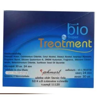 *ยกลัง* Green Bio Super Treatment กรีน ไบโอ ซุปเปอร์ ทรีทเมนต์ ฟื้นฟูผมเสีย หลังการยืด ดัด ทำสี ขนาด 24ซอง (6กล่อง)