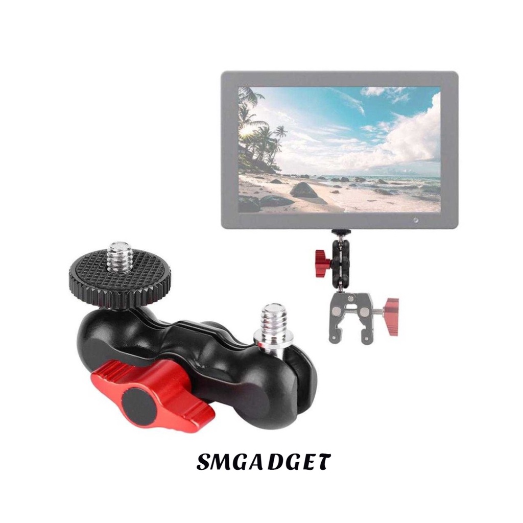 Andoer Ball Head Ballhead Camera Magic Arm Mount Adapter 1/4 นิ้ว