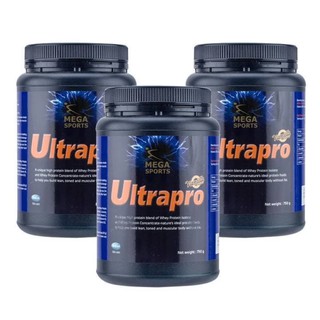 Mega We Care Ultrapro Vanilla เวย์โปรตีนเข้มข้น กลิ่นวนิลา (750g) x 3 กระปุก