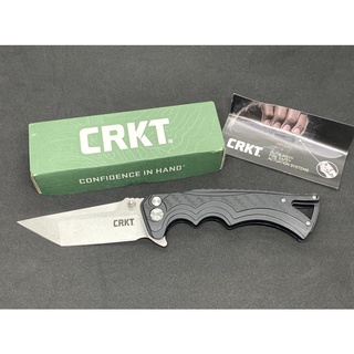 มีดพับ CRKT 5225 Stonewash Plain Blade Folding Pocket Knife