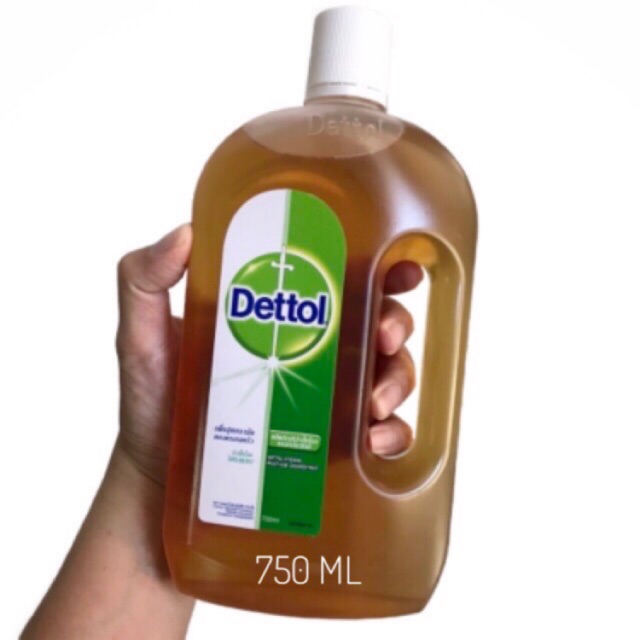 เดทตอล (Dettol) ผลิตภัณฑ์ฆ่าเชื้อแบคทีเรีย 750ml **ขวดสุดท้าย พร้อมส่ง**
