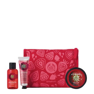 THE BODY SHOP IRRESISTIBLY JUICY STRAWBERRY DELIGHTS BAG อิริซิสทิเบิล จูซี่ สตรอเบอร์รี่ ดีไลท์ แบก ผลิตภัณฑ์บำรุงผิวกา