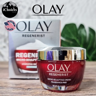 [Olay] Regenerist Micro-Sculpting Cream Hydrating Moisturizer Fragrance-Free 48 g โอเลย์ ครีม มอยซ์เจอร์ไรเซอร์