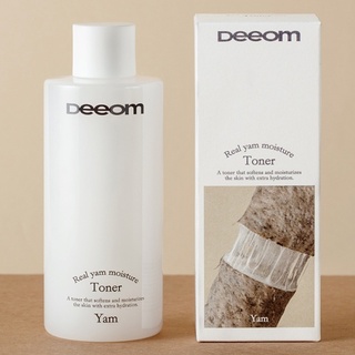 Deeom Real Yam Moisture Toner 300ml. โทนเนอร์เนื้อ snail ให้ผิวชุ่มชื้น