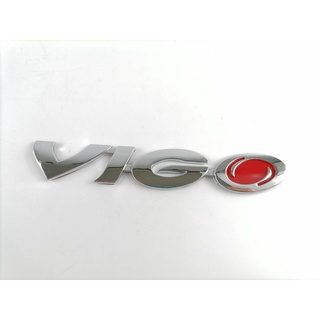 logo VIGO ชุปโครเมี่ยม โลโก้ VIGO HILUX Chrome 1 ชิ้น ติด Vigo Vigo Champ โลโก้ชุปอย่างดี เกรดห้าง (รับประกัน 6 เดือน)