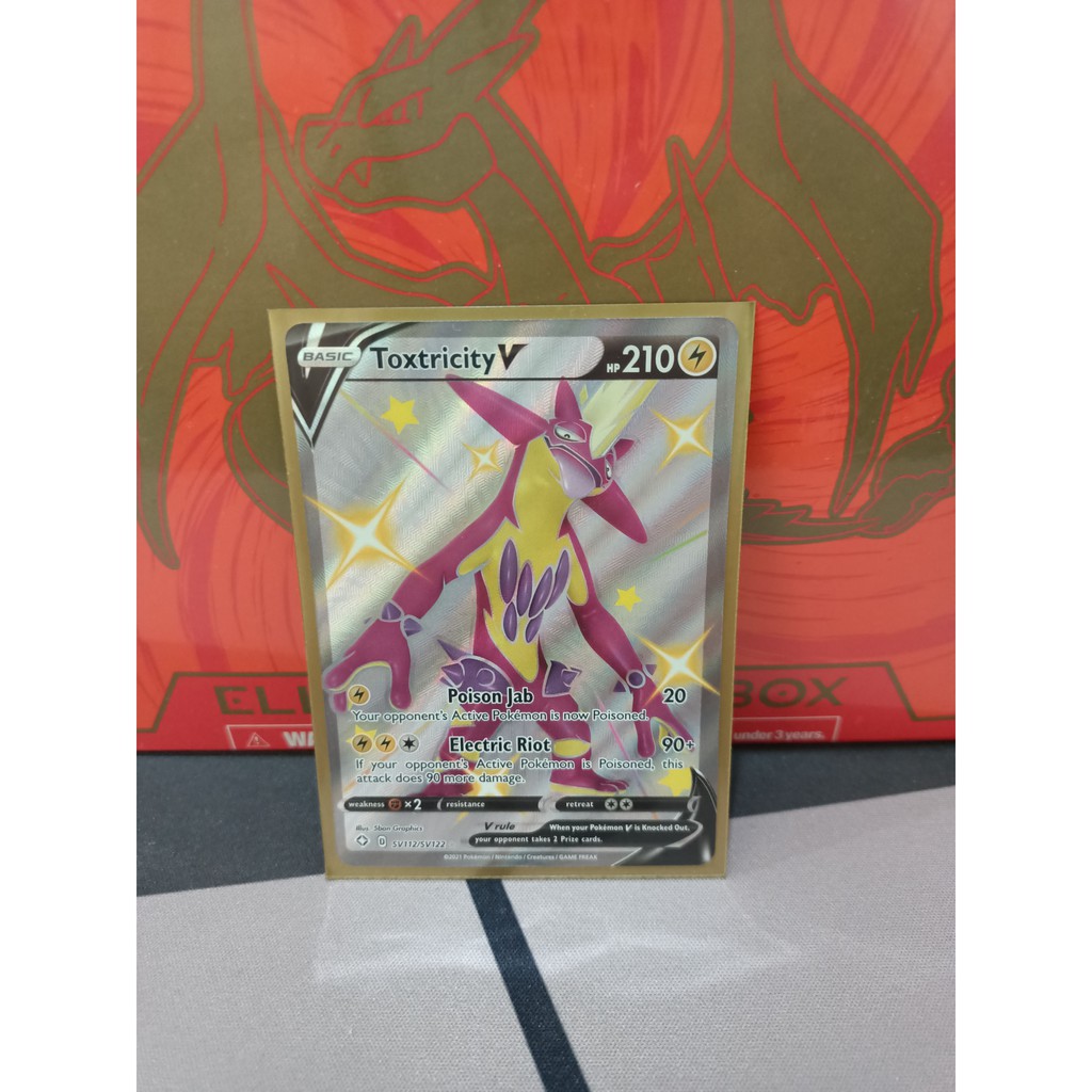 Pokemon Card "Toxtricity V Shiny SV112/122" ENG Shining Fates