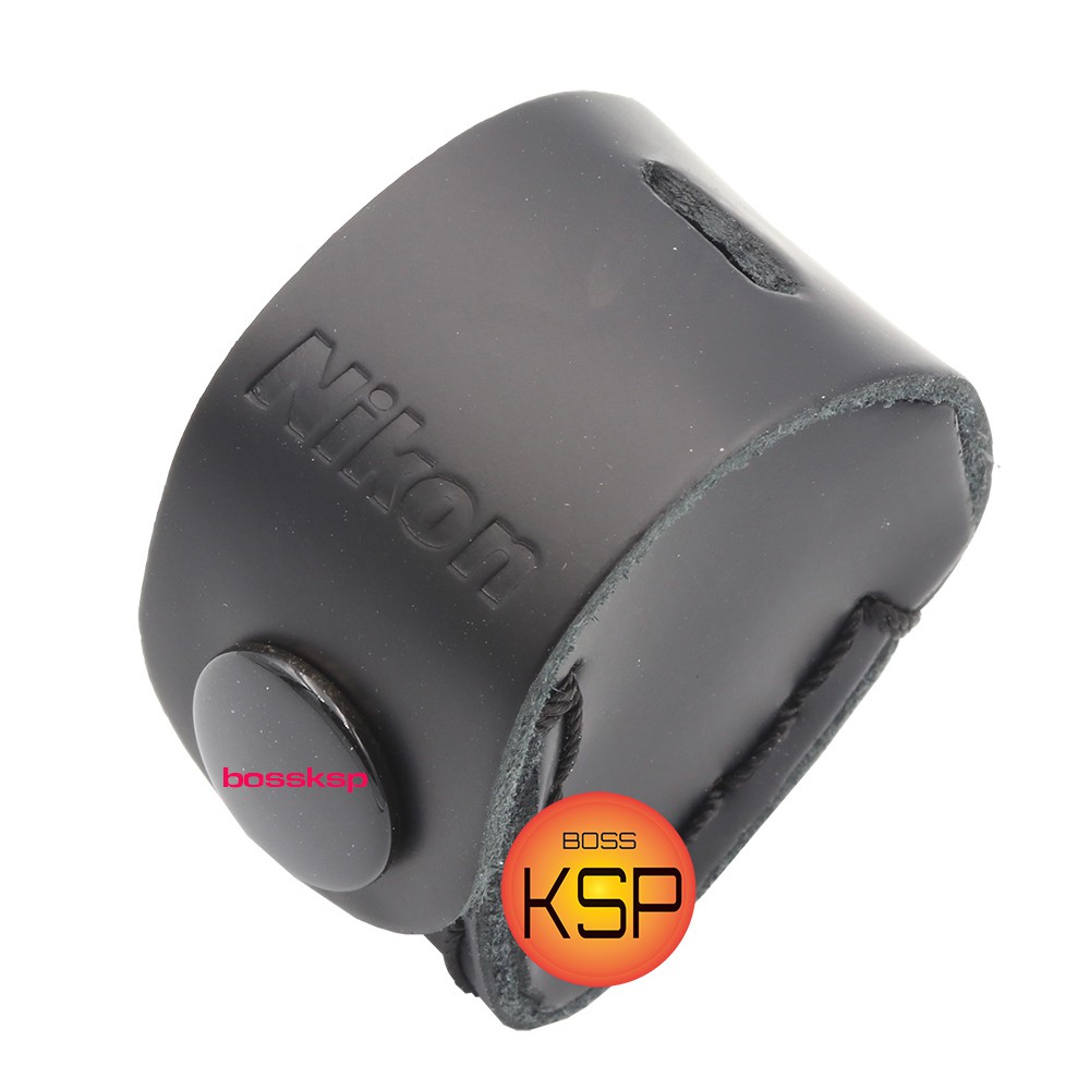 ซองหนังแท้สำหรับกล้องส่องพระ/ส่องจิวเวอรี่ Nikon XP ปั้มโลโก้ สีดำ มันเงา ตรงรุ่น ยึดอายุการใช้งานกล้องที่คุณรัก