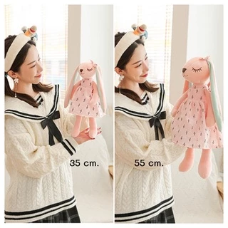 ตุ๊กตาเด็ก (Doll10) - ตุ๊กตากระต่ายปักชื่อ ตุ๊กตากระต่ายหูยาว **ปักชื่อ ไม่รับเก็บปลายทาง