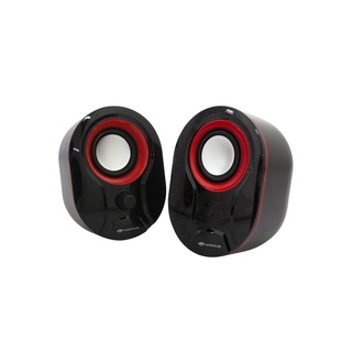 ลำโพงคอมพิวเตอร์ ตั้งโต๊ะ mini Speaker USB Port ยี่ห้อ MACNUS รุ่น ADL-S316 Black/Red รับประกัน 1ปี