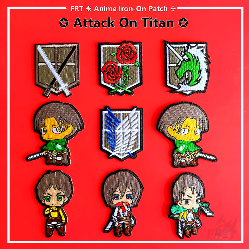 ☸ แผ่นแพทช์ ลายการ์ตูนอนิเมะ Attack on Titan Series 02 ☸ แผ่นแพทช์ ตราสัญลักษณ์ DIY สําหรับติดตกแต่งเสื้อผ้า 1 ชิ้น