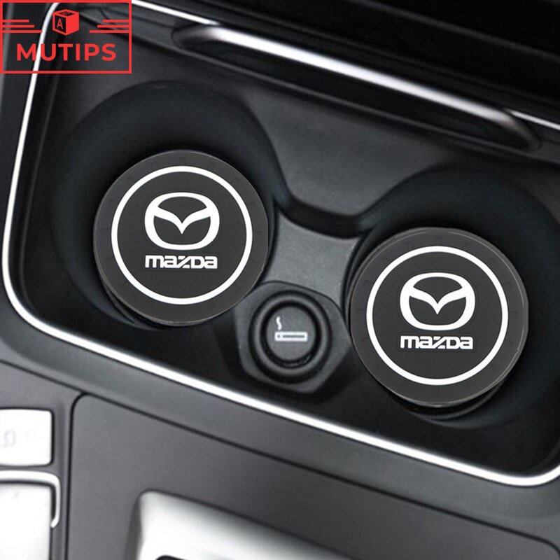 Mazda สําหรับรถยนต์ ซิลิกาเจล กันน้ำ ที่วางแก้วน้ำ ที่รองแก้ 2 6 5 3 CX5 CX30 CX8 CX3 gh gp bl