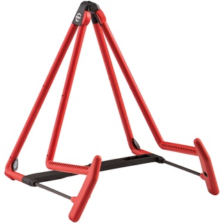 K&amp;M® 17580 Guitar Stand (Heli 2) ขาตั้งกีตาร์ สำหรับกีตาร์โปร่ง, กีตาร์โปร่งไฟฟ้า, เซลโล่, เฟรนช์ ฮอร์น เก็บปิ๊กได้, สีแดง (Model: 17580-014-59) ** Made in Germany **