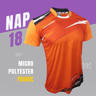 NAP18 เสื้อกีฬาแขนสั้น ผ้าไมโคร ไซส์ S-XXL ปี2022