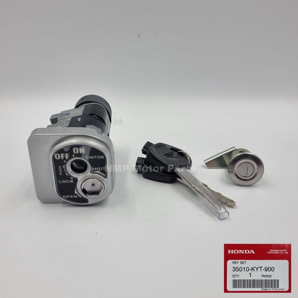สวิทกุญแจ SCOOPY I โฉมแรก 2009-2011 ไฟเลี้ยวแยก สวิทกุญแจชุดใหญ่ แท้ HONDA KEY SET  UK