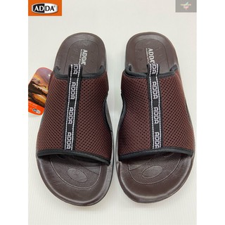 ADDA รองเท้าแตะ สำหรับผู้ชาย แบบสวม รุ่น 7H09M1 สีน้ำตาล SIZE 39-43