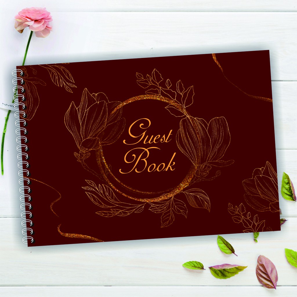 [READY] WEDDING GUEST BOOK ปกแข็งหนังสือ GUEST (GB-19)