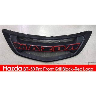 PR กระจังหน้ารถ MAZDA BT-50 พร้อมLOGO ดำขอบแดง