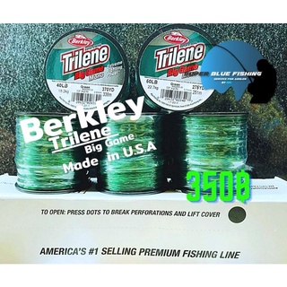 สายเอ็นเต็ม Berkley Trilene Big Game เอ็นเต็มไทลีน สีเขียวขี้ม้า เส้นเอ็นเหนียวนุ่ม มีความยืดหยุ่น