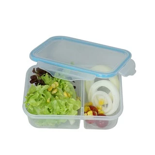 M Kitchenstuff กล่องข้าว กล่องอาหาร กล่องถนอมอาหาร ช่องแบ่ง 2 ช่อง (SN301-2) กล่องอาหารกลางวัน (C4)