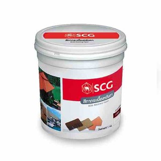 สีทากระเบื้อง เอสซีจี สำหรับหลังคาไอยร่า โมเดิร์น สีไอร์ออน เกรย์ SCG 1kg.