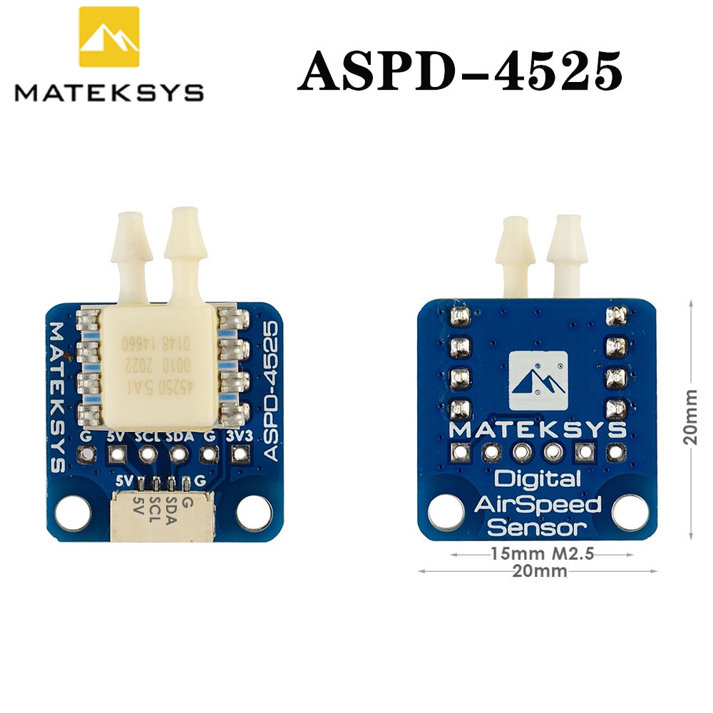 Matek ระบบ Mateksys Digital Airspeed Sensor ASPD-4525 สําหรับ RC FPV Racing Drone กรอบ F405 F722 F41