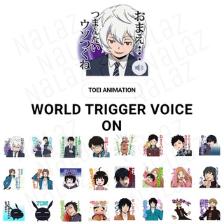 สติกเกอร์ไลน์ World Trigger เวิลด์ทริกเกอร์ (มีเสียงภาษาญี่ปุ่น)