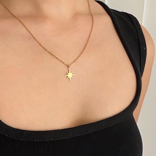 RINDA.STUDIO - Shiny star necklace (stainless steel) (สร้อยคอ)