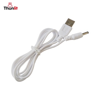 Thunlit สายชาร์จ DC 1.5 ม. USB DC 3.5 มม. ทรงกลม สําหรับโคมไฟ พัดลม ความชื้น