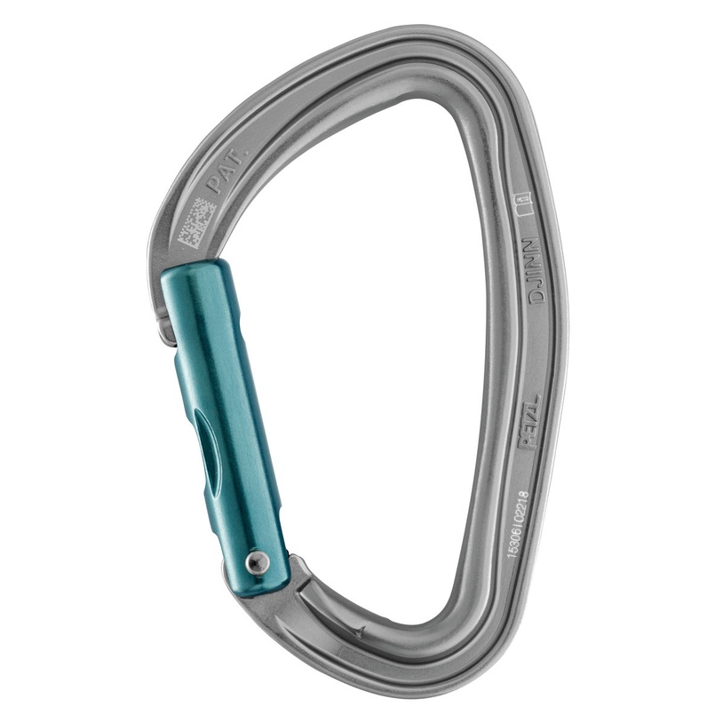 PETZL DJINN CARABINER STRAIGHT GATE GREY