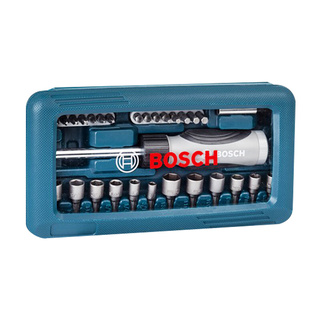 🔥The Best!! BOSCH ชุดไขควงอเนกประสงค์ 46 ชิ้น รุ่น 2607017377 สีน้ำเงิน Screwdrivers &amp; Nut Drivers