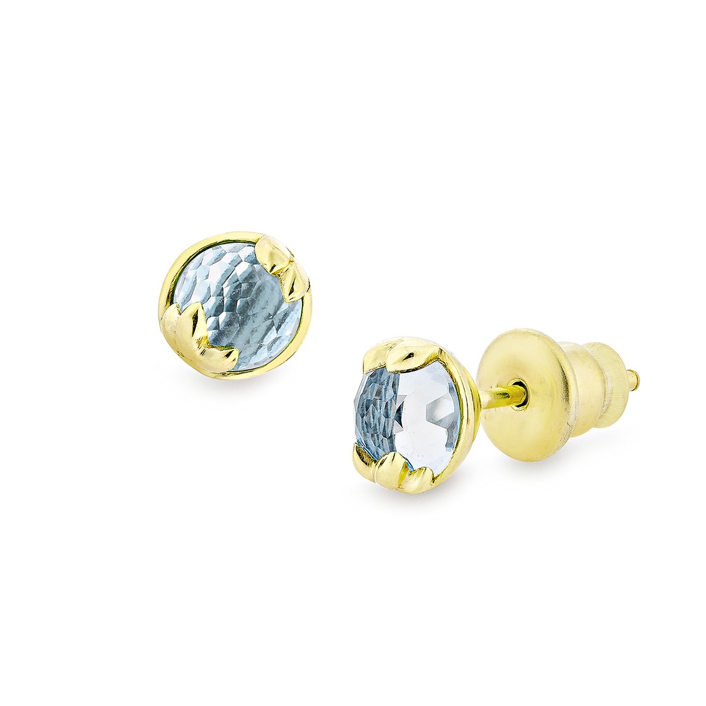 MIZUCHOL ต่างหูพลอยเสริมดวงวันพุธ Lucky me Earrings (Weds) - Blue Topaz - รูปที่ 3