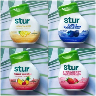 (Stur®) Liquid Water Enhancer Love Water Naturally 0 Calories Sugar High Antioxdant Vit. C 48 ml ไซรัป น้ำตาล 0%